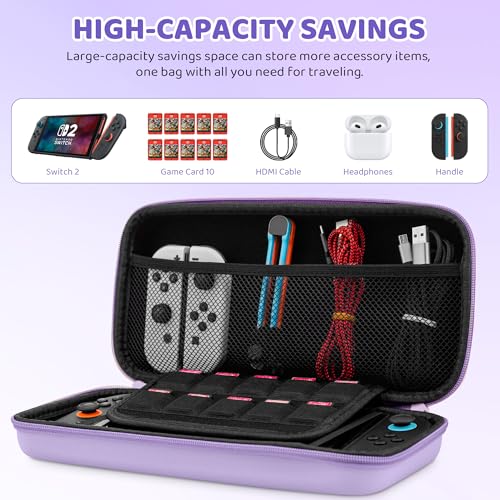 FUNDIARY SWITCH 2 Carrying Cases (Purple) - color: Purple