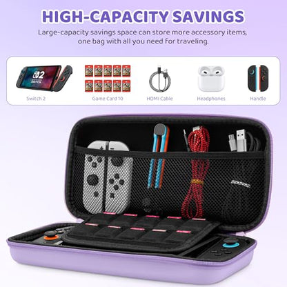 FUNDIARY SWITCH 2 Carrying Cases (Purple) - color: Purple