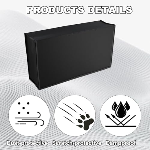Dust Cover Console Non-Scratch Sleeve Protective Cover Thick Fabric Precision Cut Dust Guard Easy Access Cable Port Black