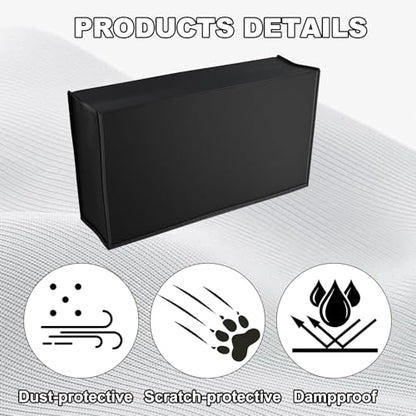 Dust Cover Console Non-Scratch Sleeve Protective Cover Thick Fabric Precision Cut Dust Guard Easy Access Cable Port Black