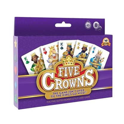Five Crowns Rummy Style Card Game for Kids and Adults, Family Game Night | Family Game Night, Travel Games, Screen-Free, Holiday Game, Playing Cards, Award-Winning - style: Five Crowns
