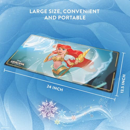 Ravensburger Disney Lorcana TCG Playmat Featuring Ariel - Sonic Warrior - Protects Cards - Versatile Game, Desk, or Mouse Pad - Suitable for Ages 8+