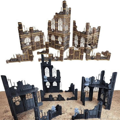 Gothic Sector Terrain Set: 28mm Scale Buildings & Scatter Terrain for 2000-Point Competitive 40k Games (Kill Team) - style: Kill Team