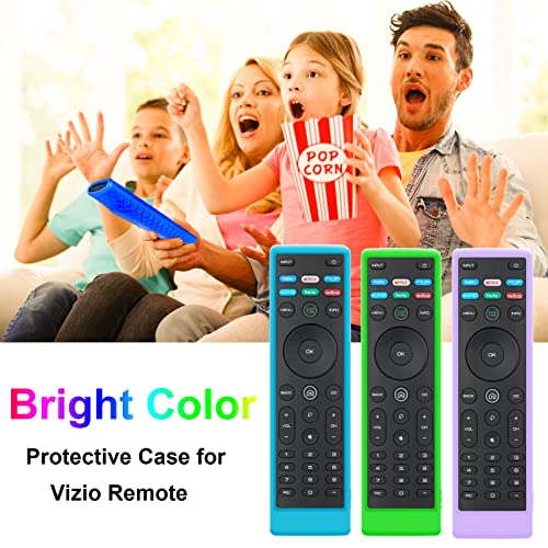Cover for Vizio Remote, Compatible with Vizio Remote Case XRT136 / XRT140 D Series Universal Smart TV Control Replacement Silicone Skin Sleeve - color: Non-glow Blue