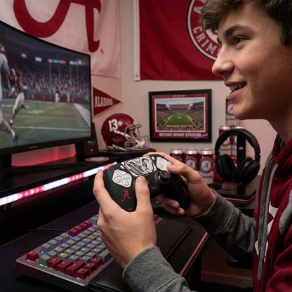 Silicone Gaming Cover Compatible with PS5 Controller - Officially Licensed University of Alabama Crimson Tide Night Design - color: Night-N1
