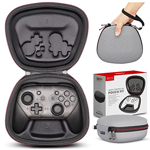 sisma Carry Case Compatible with Nintendo Switch & Switch 2 Pro Controller (2025), Hard Shell Travel Protective Case Portable Carrying Bag -Grey - color: Grey
