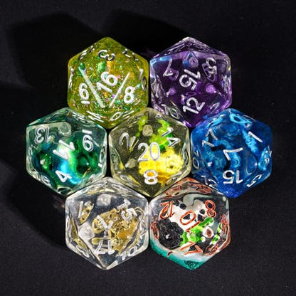 10 Pack D20 Dice Random Color 20 Sided Dice D20 for DND RPG Tabletop Games - color: 10pcs D20 Random Color