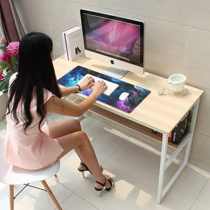Colorful Galaxy Mouse Pad Desk Pad, 27.5x11.8 in Large Sky Mouse Mat Extended Keyboard Mousepad with Stitched Edges, Waterproof Non-Slip Rubber Base for Office Computer Laptop Home - color: Colorful Galaxy