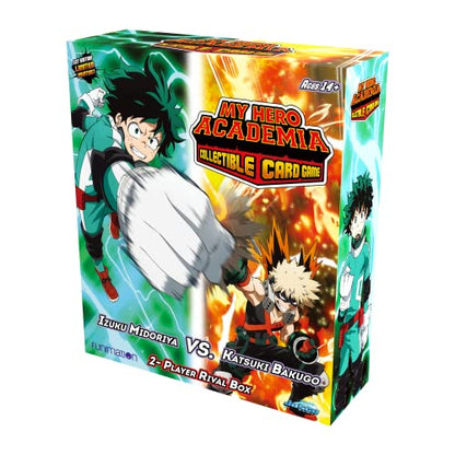 My Hero Academia Collectible Card Game Izuku Midoriya vs. Katsuki Two Player Rival Decks | Trading Card Game for Adults and Teens | Ages 14+ | 2 Players | Avg. Playtime 45+ Mins | Made by Jasco Games