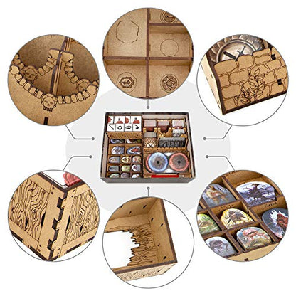 Organizer for Gloomhaven Jaws of The Lion Board Game, Storage Insert, Accessories Upgrade