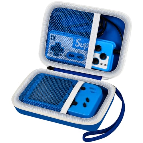 ALKOO Retro Handheld Console Case for R36S/RG353V/Game Boy | Hard Case, Storage for Console, Cable and Small Accessories, Portable Travel Carry, Case Only, Blue - color: Blue