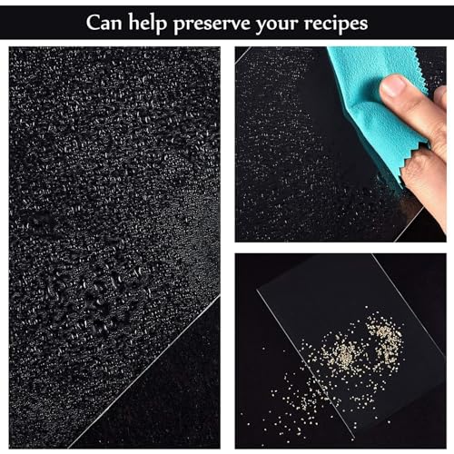 Boao 300 Pcs 4 x 6 Inch Recipe Card Protectors, Recipe Card Covers, Kitchen Plastic Cookbook Sheet Protectors Clear Cookbook Page Protector Index Sleeve - size: 4 x 6 Inch