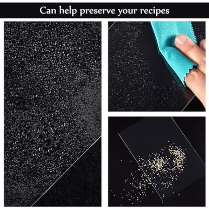 Boao 300 Pcs 4 x 6 Inch Recipe Card Protectors, Recipe Card Covers, Kitchen Plastic Cookbook Sheet Protectors Clear Cookbook Page Protector Index Sleeve - size: 4 x 6 Inch