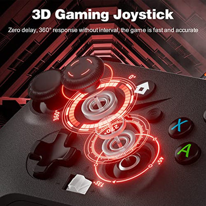 Gamrombo 2 Pack Wired Controlle Compatible with Xbox Series X/S/Xbox One/Xbox One S/One X, PC with Turbo/Macro Function /3.5mm Headphone Jack