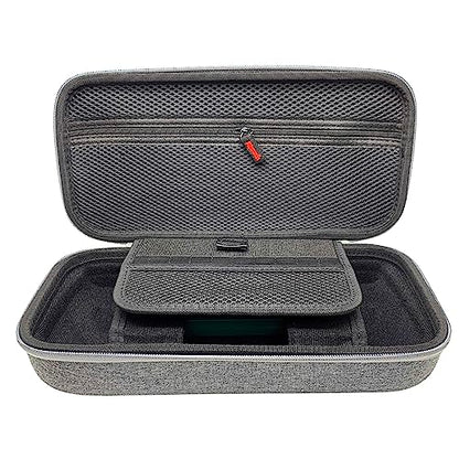 Voikoli Carrying Case for Asus Rog Alloy 7''2023/Asus Rog Ally X 2024, Protective Hard Shell Carry Case Built-in AC Adapter Charger Storage, Portable Travel Carrying Case (Grey-b) - color: Grey-b