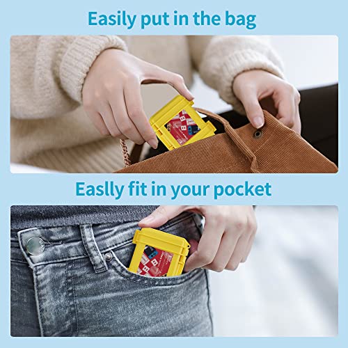 LYNCA Switch Game Card Case Compatible with N Switch Games, Protective Switch Game Cartridges Holder Carrying Storage Box, Portable Game Card Holder Case 8 Cartridge Slots for Nintendo Switch - color: D800S