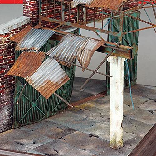 Segolike 1/35 Scale Wood Ruins Diorama Model Kit, DIY Miniature Building Scene for Sand Table Layouts