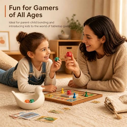 Dice Dish for Mahjong Small Rolling Tray for Tabletop Games | Cute Dice Holder for RPG and DnD Dice Sets Compact Rolling Tray Adds Fun to Mahjong and Tabletop Game Nights