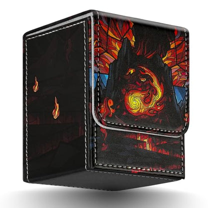 Card Deck Box for MTG Card Storage Box Holds 100 Plus Single Sleeved Cards with Trading Cards Games TCG Yugioh etc. (5 Pack) - color: Five Colors