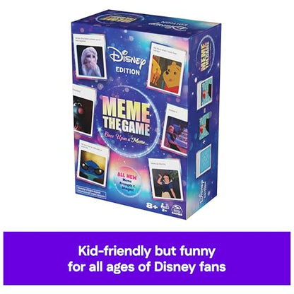 Spin Master Games Disney Meme the Game Card Game | Hilarious Family Caption Contest Game, Pair Disney Scenes with Funny Prompt Cards, For 3-6 Players, Ages 8 & Up - style: Disney Meme Board Game