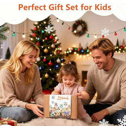 Matching Game,Wooden Alphabet Puzzles for Toddlers,ABC Letters Sorting Toy Montessori Preschool Learning Toy Gift for Kids 3+(with Storage Bag)