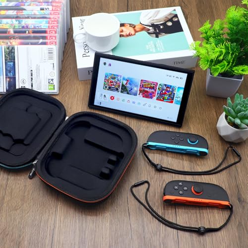 sisma Carry Case Compatible with Nintendo Switch 2 Joy-Con & Straps, Buttons & Joysticks Full Protection, Hard Shell Joycon Compact Pouch Travel Storage Case, Black - color: Black - Fits Joy-Con 2 & Straps