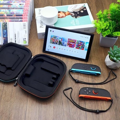 sisma Carry Case Compatible with Nintendo Switch 2 Joy-Con & Straps, Buttons & Joysticks Full Protection, Hard Shell Joycon Compact Pouch Travel Storage Case, Black - color: Black - Fits Joy-Con 2 & Straps