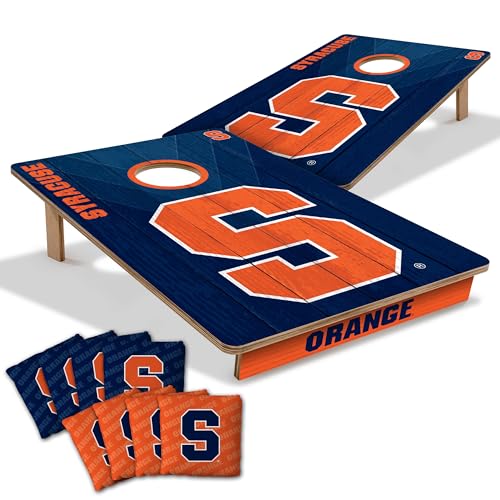 YouTheFan NCAA 2’ x 3’ Wood Cornhole Game with Logo Bags - color: Syracuse Orange
