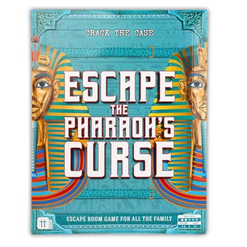 Talking Tables Crack THE CASE Egyptian Escape Room Game Pharaoh`s Curse Escape Room Game Ancient Egypt Themed Family Games for Kids Teens Puzzles Clues Brain Teaser Puzzles Ages 9+ 1-6 Players