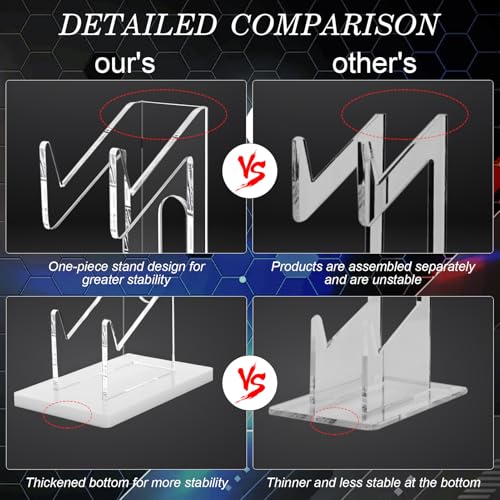 FYY Game Controller Holder 2 Tiers - Universal Dual Controller Stand with Headphone Holder, Acrylic White Display Stand Compatible with Nintendo Switch Xbox PS5 PS4, Desk Mount - color: 2-Tier-White
