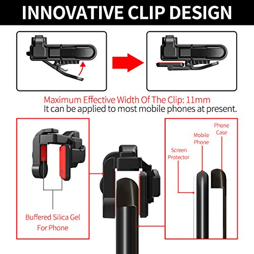 【1 Pair】 Z108 Mobile Gaming Controller Compatible with PUBG Mobile/Fortnitee Mobile/Call of Duty Mobile, Sensitive Shoot and Aim Trigger L1R1 Compatible with Android & iPhone - color: 1 Pair