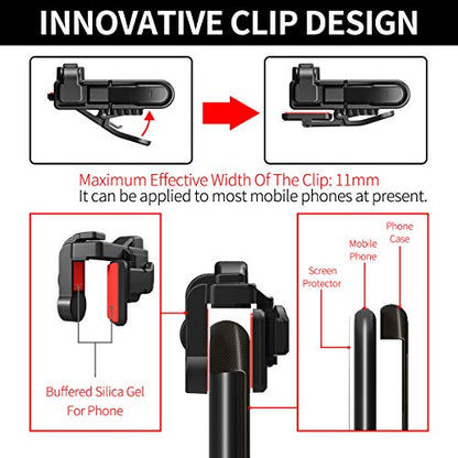 【2 Pair】 Z108 Mobile Gaming Controller Compatible with PUBG Mobile/Fortnitee Mobile/Call of Duty Mobile, Sensitive Shoot and Aim Trigger L1R1 Compatible with Android & iPhone - color: 2 Pair