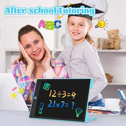Kids Travel Essential 12 Inch LCD Writing Tablet for Kids, 2 Pack | Toys for Ages 3-8, Preschool Classroom Must Haves, Electronic Drawing Board, Birthday Gifts for Boys & Girls - color: 12”pink&blue
