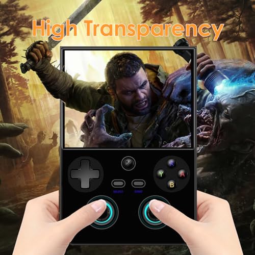 Hianjoo 3 Pcs Screen Protector Compatible ANBERNIC RG477V 4.7" Handheld Console, Tempered Glass [HD Clarity] [9 Hardness] [Anti-Scratch] [Easy Installation]