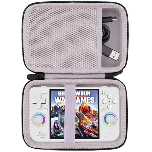 WAIYUCN Hard Carrying Case Compatible with RF40H/Upgraded XF40H Handheld Game Console Case (Grey) - color: Grey