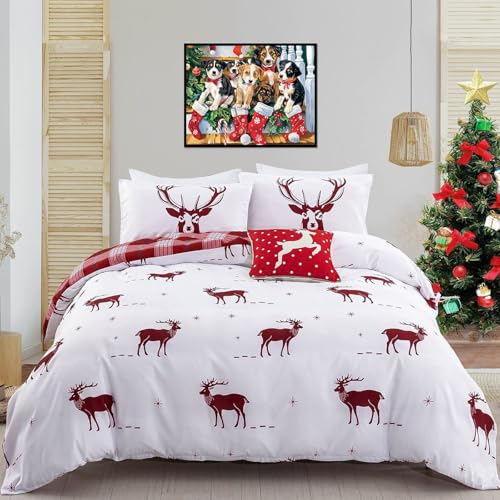 Christmas Puzzle 100 Piece Puzzles for Kids, Christmas Dogs Puzzle 100 Pieces Christmas Puppies Puzzle 100 Piece Puzzles for Adults Christmas Puzzle Puppies Puzzles for Kids Ages 6-10 Brain Teaser - color: Christmas Dogs