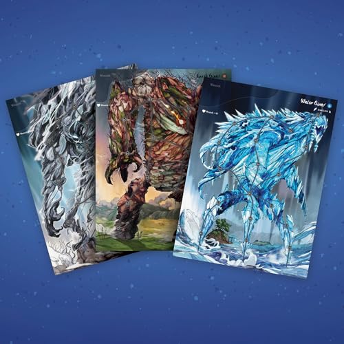 Renegade Game Studios Wraith & The Giants Solo Strategy Card Game | Battle Elemental Giants with tactical card combos and chaining mechanics in this epic fantasy game by Scott Almes
