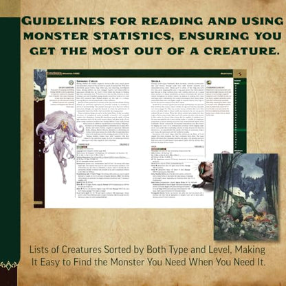 Pathfinder Monster Core Pocket Edition - Tabletop RPG Rulebook | 6.7" x 8.4" Softcover | Over 400 Creatures | Second Edition Remaster | Ages 16+ | 376 Pages
