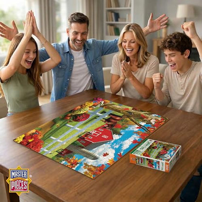 MasterPieces - 300 Piece Jigsaw Puzzle, Large EZ Grip Shapes, Rolling Pastures, Fun for Adults, Seniors, Family, Kids, Non-Glare Finish, 18"x24" - size: 300 Piece