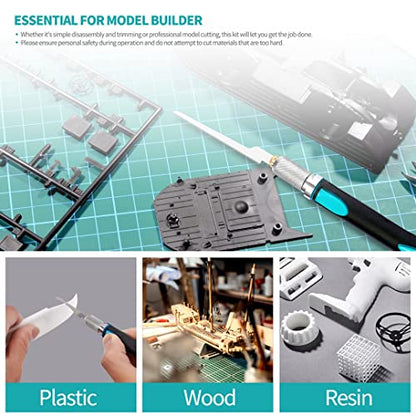 Modeling Knife Hacksaw Tool for DIY Mini Razor 7PCS Model Craft Hand Blades | mini saw for crafts,hobby saw for miniatures,Modeling Knife Hacksaw Tool for Handcrafted, DIY models and other fine cutting - size: 1pcs sawholder & 7pcs blades