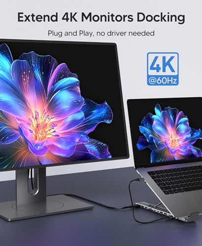 Laptop Docking Station Stand,11 in 1 Laptop Dock Stand with 4K HDMI | 4K@60Hz HDMI, 2 USB A 3.0, 2 USB A 2.0, PD 100W, USB C 3.0+SD&TF+Audio Compatible with Mac Pro/Air/Dell/HP/Surface/Lenovo - style: M92 11 in 1