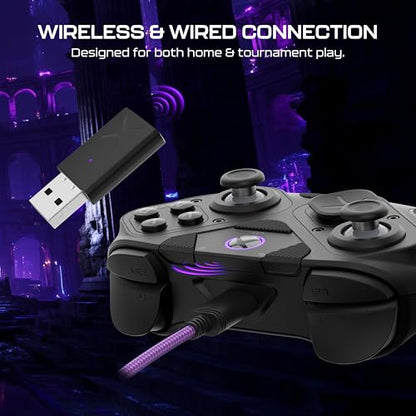 Turtle Beach Victrix Pro BFG Reloaded Wireless Gaming Controller for Xbox | Xbox Series X|S, Xbox One, PC, Modular, Fightpad Module, Hall-Effect Sticks, Triggers, 4 Remappable Buttons, Esports, Black - color: Black