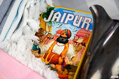 Jaipur Board Game - 2-Player Trading Card Strategy for Adults & Families, Fast-Paced Merchant Duel, Adult Board Games, Fun for Adults, 2 Players, Ages 10+, 30 Minute Playtime | For quick duels, trade goods for top rupees, Fast-paced timing in a 2-player f