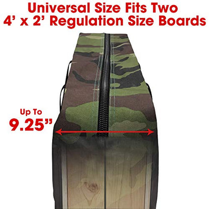 GoSports Premium Cornhole Carrying Case (Regulation Size or Tailgate Size) - style: Regulation Camo 4 X 2 Ft