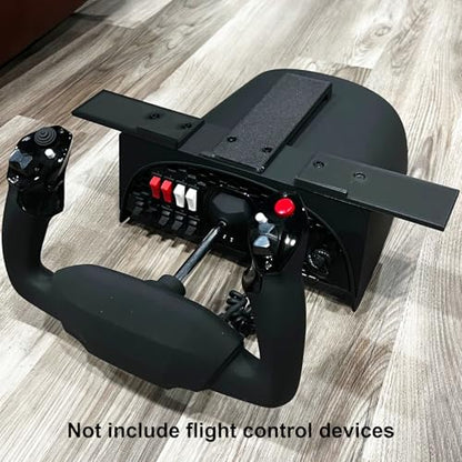 Under Desk Mount Compatible with Honeycomb Alpha & Bravo, Mounting Bracket for Flight Sim Yoke & Throttle, Space-Saving Simulator Accessories for Home Cockpit, Ergonomic Design(Bracket Only)