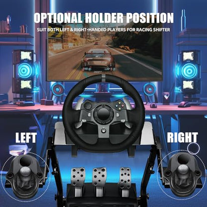 Grefinity Racing Wheel Stand, Height Adjustable Steering Wheel Stand | Racing Simulator Cockpit for Logitech G920 G29 G923 G27 G25, Thrustmaster T300RS TX F458 T500RS T150 Xbox PS4 PS5 PC