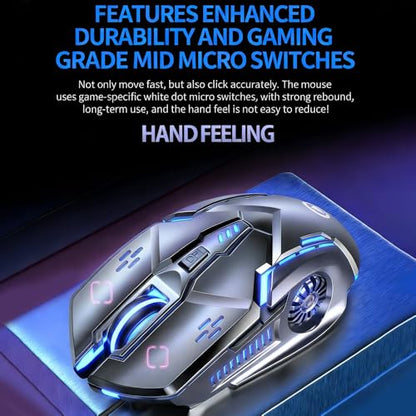 Ergonomic Esports Wired Mouse RGB Glowing Light Multi-Gear DPI Adjustable Lightweight Gaming Mice Compatible with Desktop Laptop Notebook White Audio Version - color: White, size: Audio version