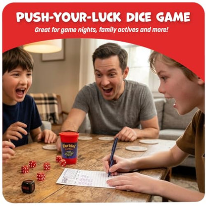 Farkle Heatwave Classic Dice Game for Kids and Families Ages 6+ Travel Size Group Party Games for 2+ Players - Gift for Teens and Adults by Continuum