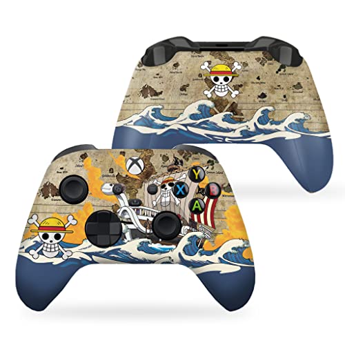 One Peice Custom X-box Controller Wireless compatible with X-box One/X-box Series X/S by DreamController | Proudly Customized in USA with Permanent HYDRO-DIP Printing(NOT JUST A SKIN) (MODDED) - color: One Piecce, size: Modded - Front & Back Print