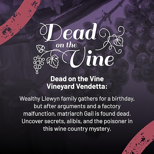 Hunt A Killer: Dead on The Vine, Solve a Murder at a Winery, Interactive Unsolved Mysteries Game, Mystery Box for Game Night, Murder Mysteries Card, Puzzle, and Board Games, for Players Age 14+ - style: Dead on The Vine